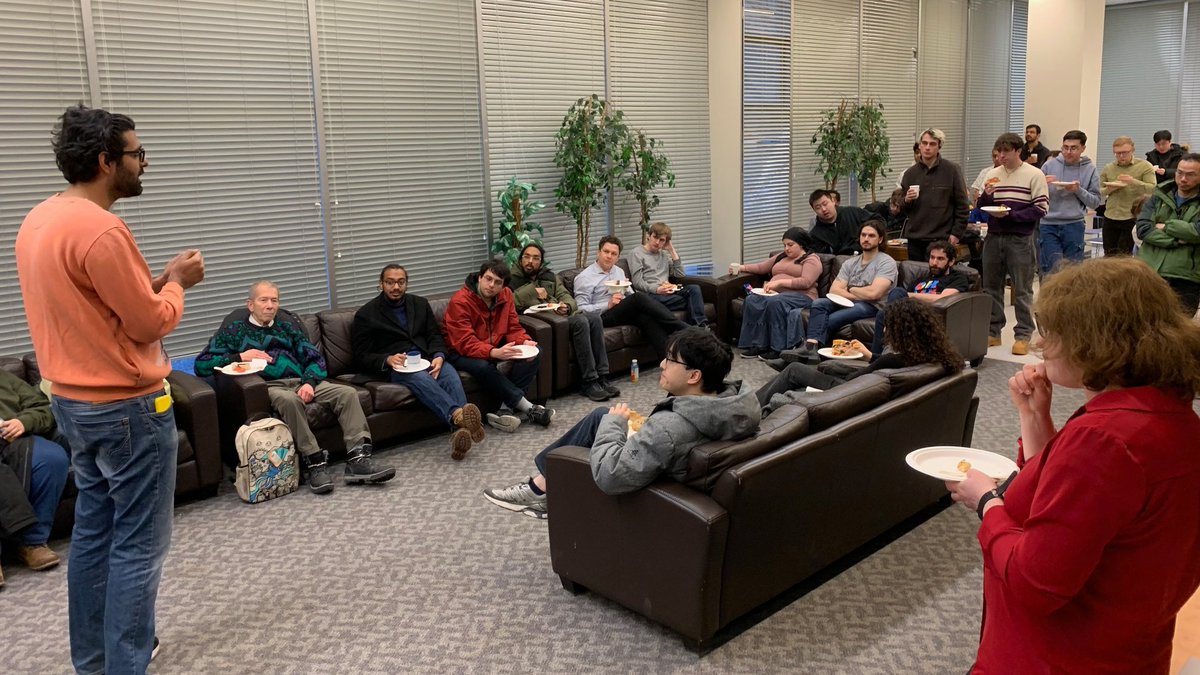 2024's last #Quantum Tea social gathered a large U of T crowd who listened to Suyash Pati Tripathi's mini-seminar on Developing Quantum Computers Using Commercial CMOS Technologies.

Welcome back in January everyone!