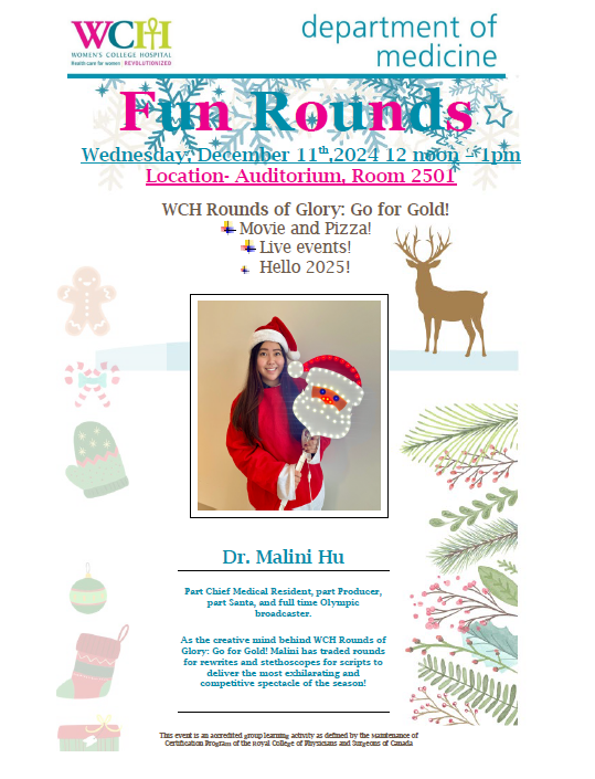 It's time for FUN ROUNDS! Join <a href="/malinihu/">Malini Hu</a> next Wed, Dec 11, from 12 noon to 1 pm in the Auditorium to watch the Fun rounds movie! All are welcome! :)
