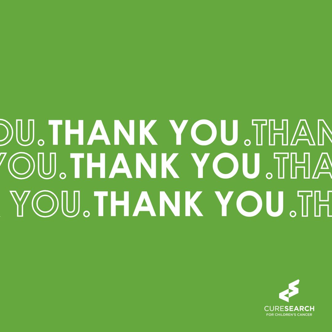 To everyone who supported CureSearch this #GivingTuesday—thank you! 💛 Your generosity fuels lifesaving childhood cancer research and gives kids and families brighter tomorrows. Together, we’re making a difference. 🌟 #ChildhoodCancer