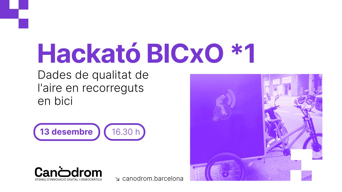 🚴 📈 Què podem fer amb les dades dels recorreguts en bici?

1a hackató del projecte BICxO! 🌍 Provem prototips per mesurar la qualitat de l’aire i altres coses.

🗓️ 13.12 | 16:30 h

Ets usuària de la bicicleta? Participa-hi! 🚲✨

ℹ️ via.bcn/cnaB50UkHiv
