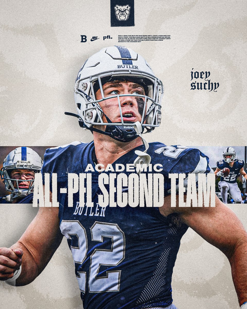 2024 Academic All-Pioneer Football League Second Team Selection
RB Joey Suchy – 3.77 GPA