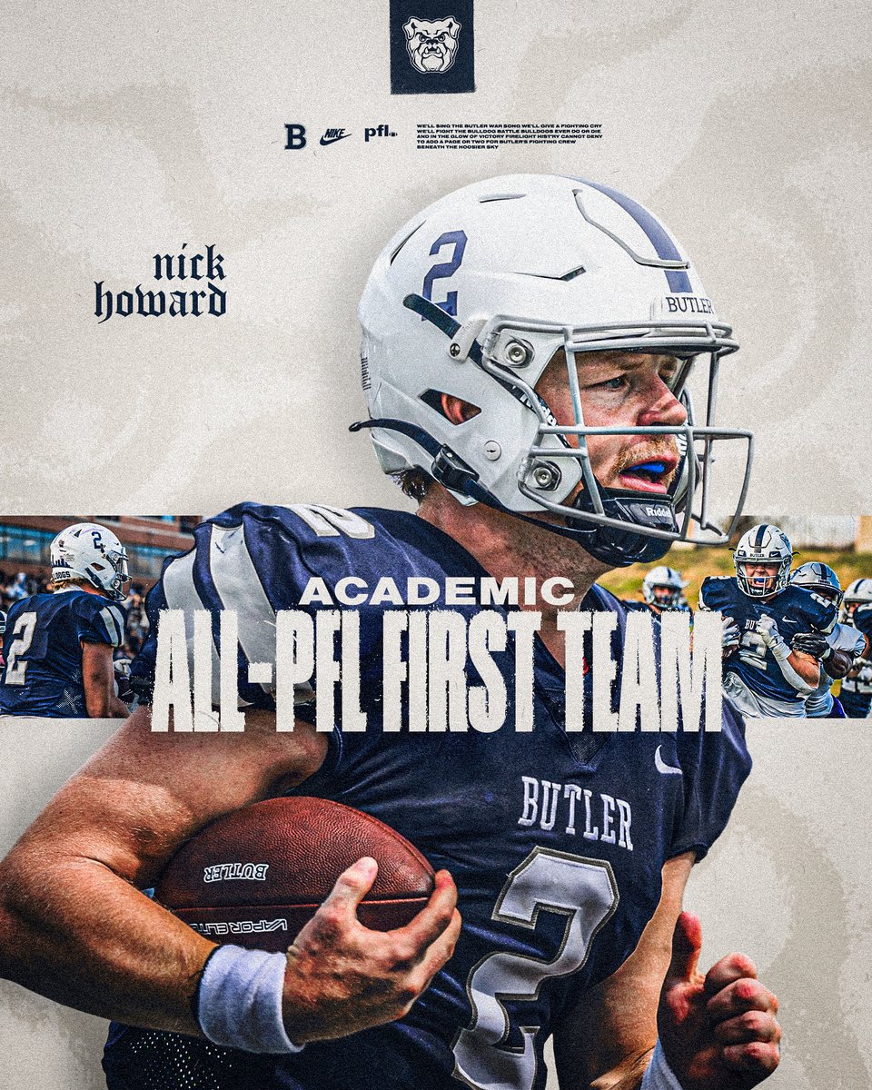 2024 Academic All-Pioneer Football League First Team Selection
QB Nick Howard – 3.83 GPA
