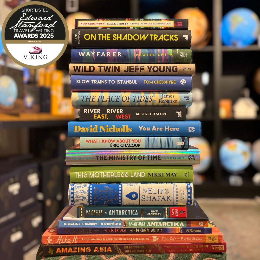 SHORTLISTS ANNOUNCED for the 2025 Edward Stanford Travel Writing Awards Presented by <a href="/VikingCruises/">Viking</a> 
Taking readers all around the globe, the books include debut and bestselling authors from multiple publishers including indie presses. Without further ado, the shortlists are: