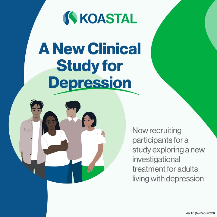 Brain and Cognition Discovery Foundation (BCDF) (@bcdfoundation) on Twitter photo The KOASTAL-2 study is evaluating the use of a once-daily treatment called Navacaprant in adults with major depressive disorder.
To learn more about the study, visit our website at: bcdfoundation.ca/k-opioid-antag…
Have any questions? Feel free to email us at research.bcdf@gmail.com The KOASTAL-2 study is evaluating the use of a once-daily treatment called Navacaprant in adults with major depressive disorder.
To learn more about the study, visit our website at: bcdfoundation.ca/k-opioid-antag…
Have any questions? Feel free to email us at research.bcdf@gmail.com