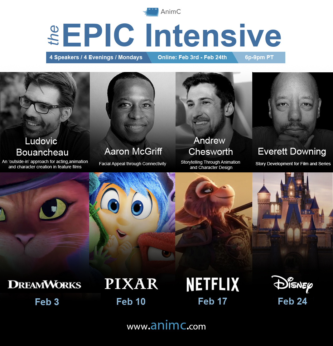 In collaboration with AnimC, we’re excited to announce the upcoming EPIC Intensive guest speaker series! Check out the early bird pricing and other details below in the link. animationcollaborative.com/february-2025-…