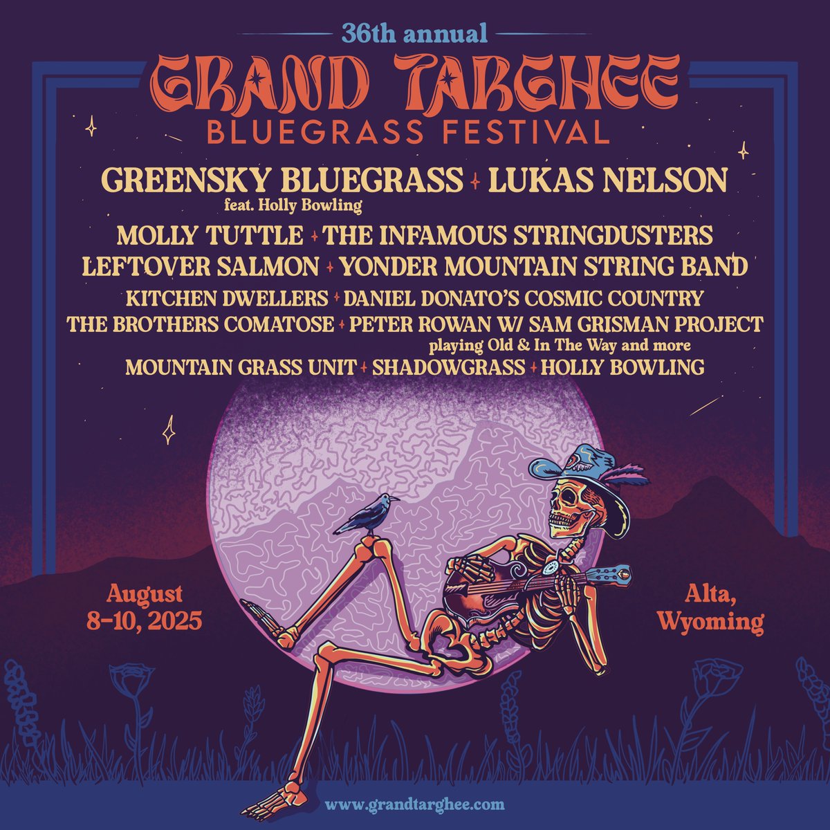 See you in Alta, WY on August 8-10 for the Grand Targhee Bluegrass Festival!

Tickets on-sale now: grandtarghee.com/bluegrass