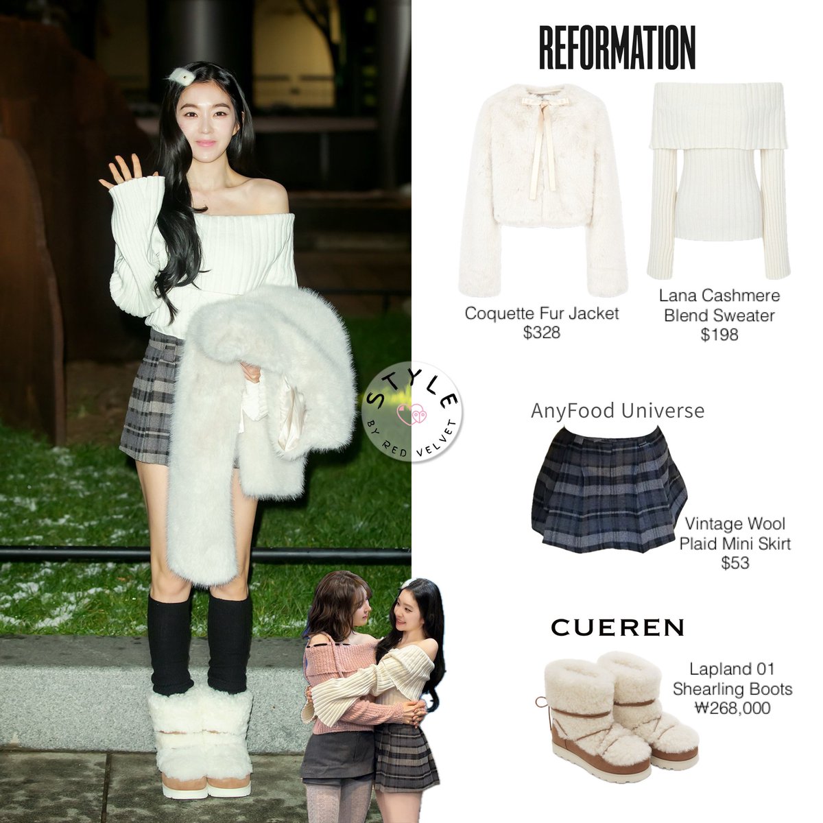 WENDY 🩵 IRENE 🩷 241127 SBS Youngstreet

ROMANCHIC, LUVISTRUE, REPETTO, CERRIC, STAND OIL, REFORMATION, ANYFOOD UNIVERSE, CUEREN

#REDVELVET #레드벨벳 #WENDY #웬디 #styleby_wendy #IRENE #아이린 #styleby_irene