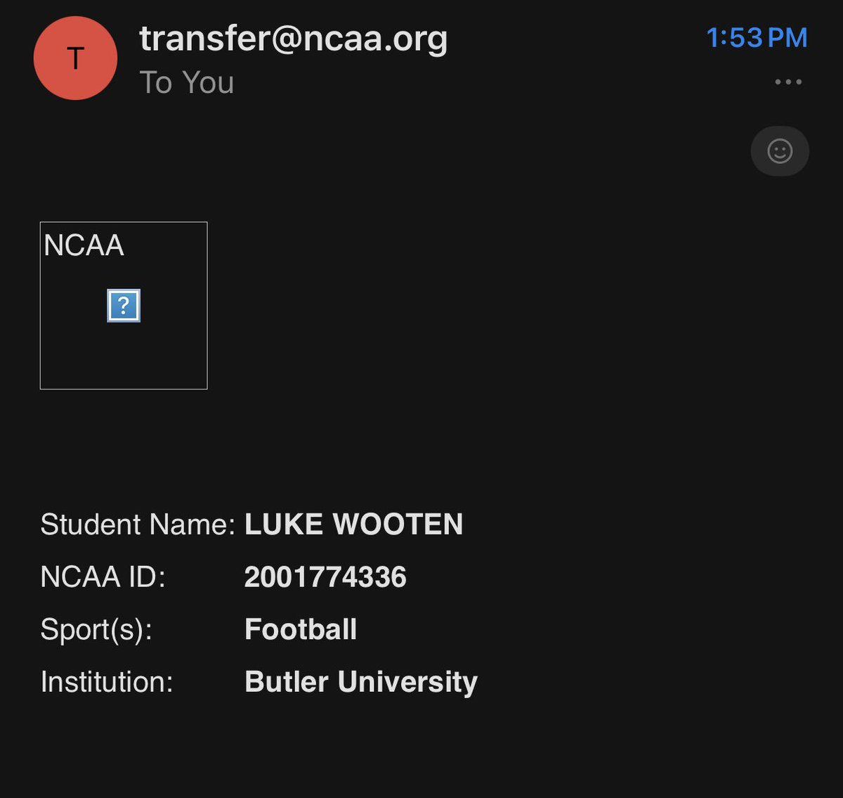 Officially a grad transfer in the portal!