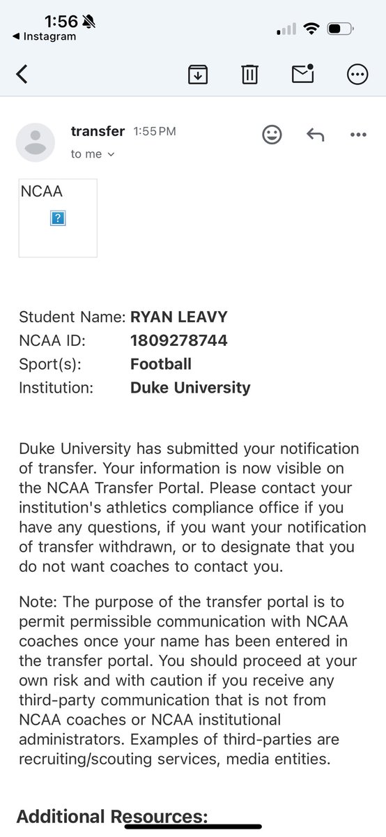 rjleavy11's tweet image. What a time it has been to be a part of Duke football. I want to thank Coach Diaz, Coach Boone, and Coach Feeley for a great season and incredible experience. I have entered the Transfer Portal for my last remaining eligible season. Excited for the next chapter.