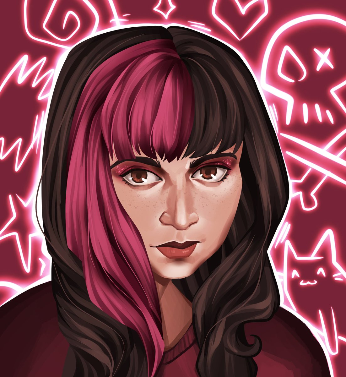 drew myself in #Arcane art style