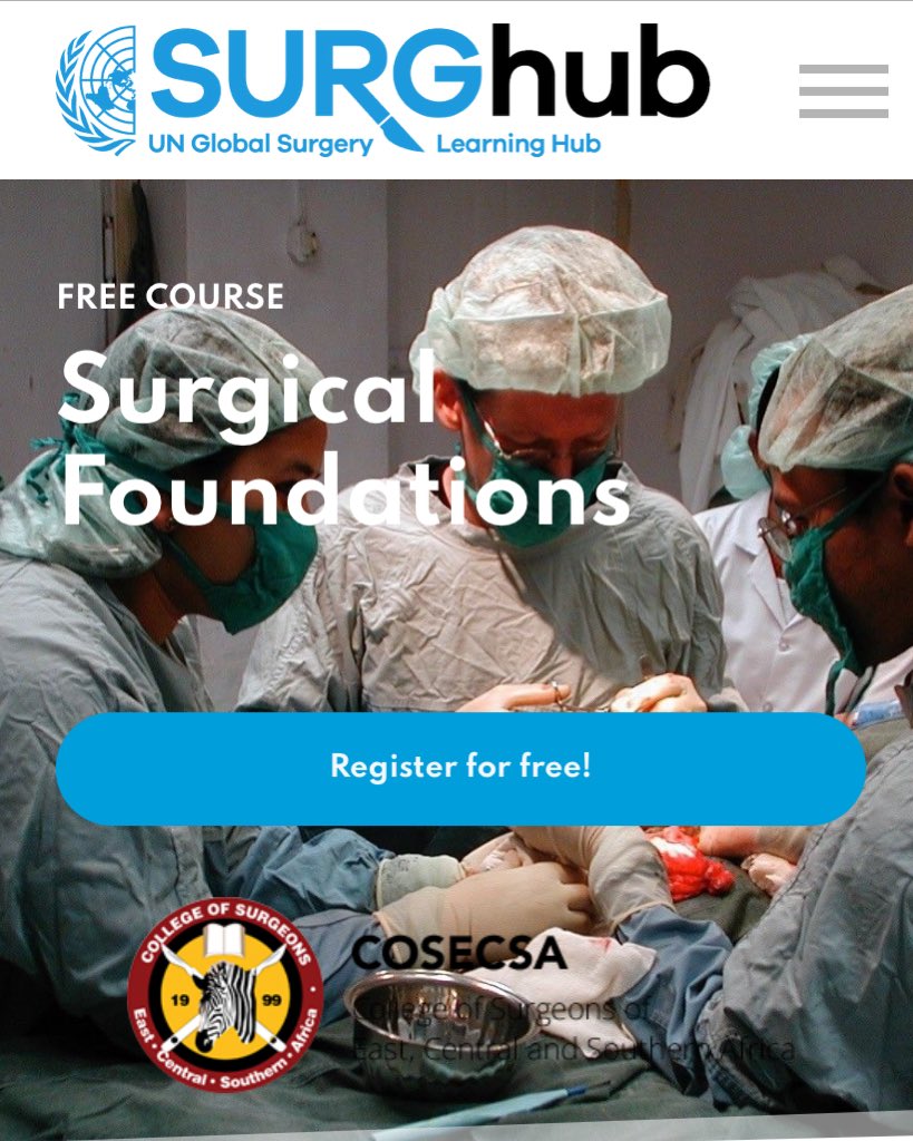 RCSI COSECSA (@rcsi_cosecsa) on Twitter photo Congratulations @COSECSA on receiving an award from the SURGhub team for the most used course on <a href="/SURGhub/">SURGhub - UN Global Surgery Learning Hub</a> - ‘Surgical Foundations,’ a COSECSA course
<a href="/GeoffIbbotson/">Geoff Ibbotson 🇨🇦🇨🇭</a> “COSECSA is impacting the world - 184 countries are accessing COSECSA’s course on SURGhub”
surghub.org/course/surgica… Congratulations @COSECSA on receiving an award from the SURGhub team for the most used course on <a href="/SURGhub/">SURGhub - UN Global Surgery Learning Hub</a> - ‘Surgical Foundations,’ a COSECSA course
<a href="/GeoffIbbotson/">Geoff Ibbotson 🇨🇦🇨🇭</a> “COSECSA is impacting the world - 184 countries are accessing COSECSA’s course on SURGhub”
surghub.org/course/surgica…