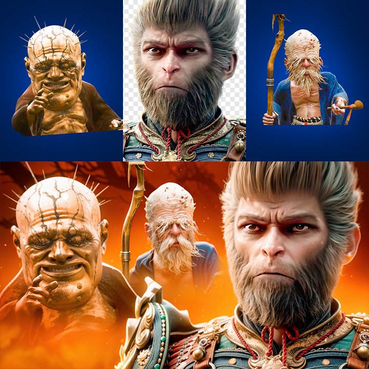 Tomori_DZN's tweet photo. ✅how to create a thumbnail ✅
what do you think it takes to create a perfect thumbnail?🟥
Do you think it's just a matter of finding characters, choosing the right background and doing AI processing?
YES, YOU ARE TOTALLY RIGHT !
#thumbnail #thumbnaildesigner #gamethumbnail #design
