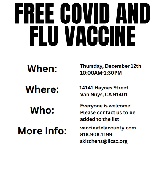ILCSC (@ilcsc) on Twitter photo 💉 Join us on December 12th for our mobile vaccine clinic. We are partnering with <a href="/lapublichealth/">LA Public Health</a> to make sure we enter this flu season well prepared! 💪 #vaccinationdone✔️ #vaccinatedandhappy 💉 Join us on December 12th for our mobile vaccine clinic. We are partnering with <a href="/lapublichealth/">LA Public Health</a> to make sure we enter this flu season well prepared! 💪 #vaccinationdone✔️ #vaccinatedandhappy