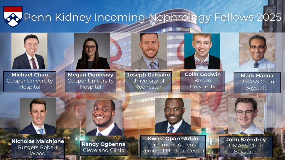 Penn Kidney (@pennkidney) on Twitter photo Congratulations to everyone in the fellowship match! We are thrilled to welcome these wonderful physicians to the <a href="/PennKidney/">Penn Kidney</a> family for #Nephrology #Fellowship in 2025! Congratulations to everyone in the fellowship match! We are thrilled to welcome these wonderful physicians to the <a href="/PennKidney/">Penn Kidney</a> family for #Nephrology #Fellowship in 2025!