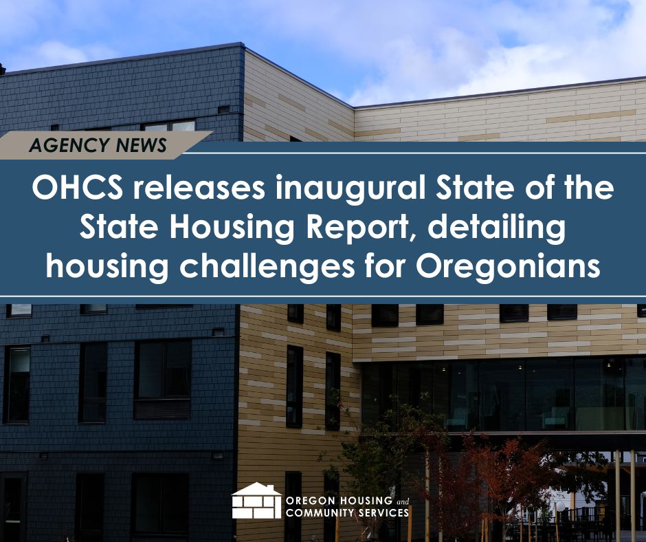 ICYMI, we released our first State of the State Housing Report. Drawing from data on housing markets, economic trends, &amp; demographic shifts, the report highlights the challenges Oregon residents face in affording high-quality housing. bit.ly/49kLv1U