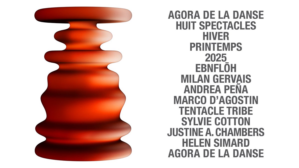 🏺Parce que le geste nous façonne ! Discover our Winter-Spring 2025 season, featuring Milan Gervais, Andrea Peña, Marco D’Agostin, Justine A. Chambers, Tentacle Tribe, Sylvie Cotton, Helen Simard and Ebnfloh. 🔗bit.ly/3BaXRNG
