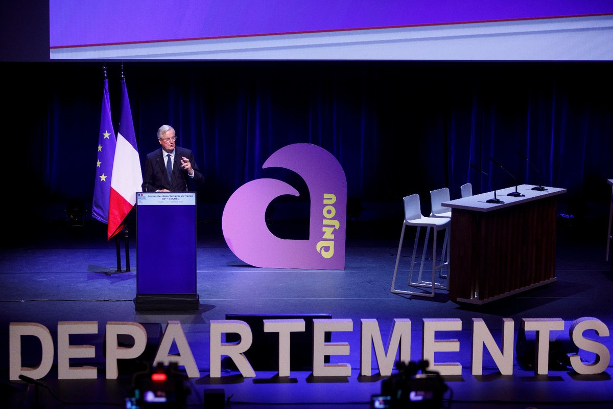 Dans un temps réduit, <a href="/MichelBarnier/">Michel Barnier</a> et son <a href="/gouvernementFR/">Gouvernement</a> ont engagé un nouveau cadre de travail et de dialogue, et noué une relation d'écoute avec DF.

Avec la #censure, ce travail prend fin et laisse les #Départements dans l'incertitude pour boucler leurs budgets. 
<a href="/Sauvadet/">François Sauvadet</a>