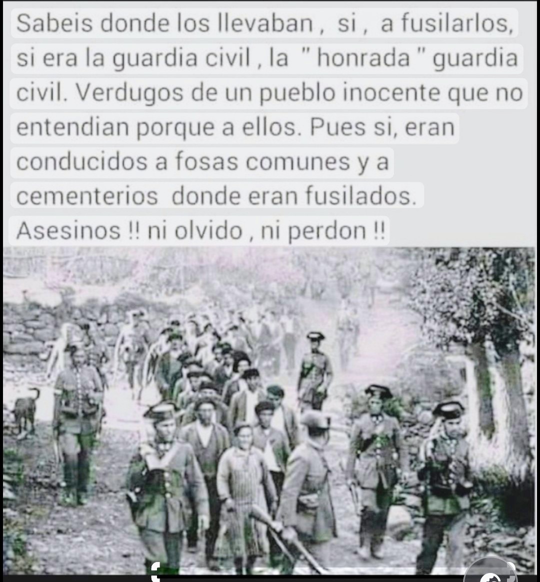 PilarPalomoMuo1's tweet photo. ¿Sabéis dónde los llevaban? Sí, a fusilarlos y dejarlos en fosas comunes... Y, el rey no ha condenado el fascismo. 🤬
#AbdicaYaFelipeVI https://t.co/5Zb3FmcjXu