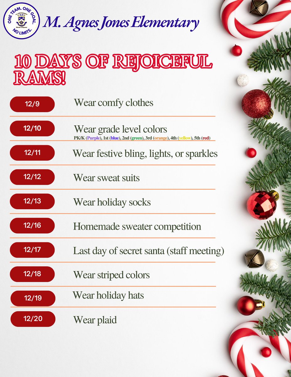 🚨MAJ’s 10 Days of Rejoiceful Rams starts Monday, December 9th! 💙💛🎉