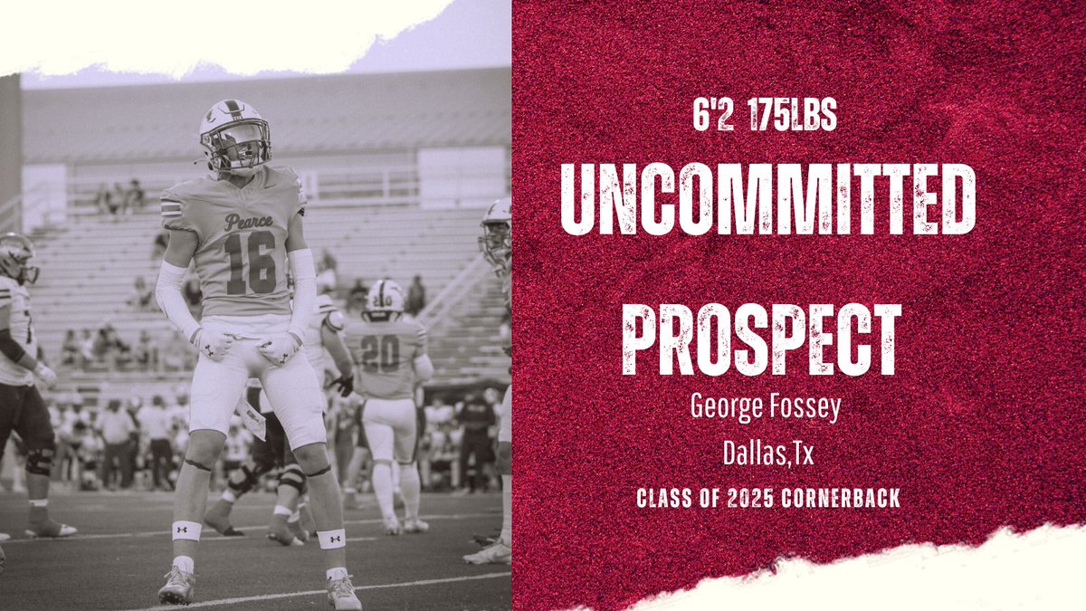 Coach Daniels (@coachdaniels06) on Twitter photo <a href="/GeorgeFossey1/">George Fossey</a>
๐CB
๐6'2
โ๏ธ175lbs
๐ฎD2-G5 projection
๐ Fossey is a long physical CB out of Texas. 1st year playing the position, so there's room for development. Great in coverage and amazing in run support. <a href="/GeorgeFossey1/">George Fossey</a>
๐CB
๐6'2
โ๏ธ175lbs
๐ฎD2-G5 projection
๐ Fossey is a long physical CB out of Texas. 1st year playing the position, so there's room for development. Great in coverage and amazing in run support.