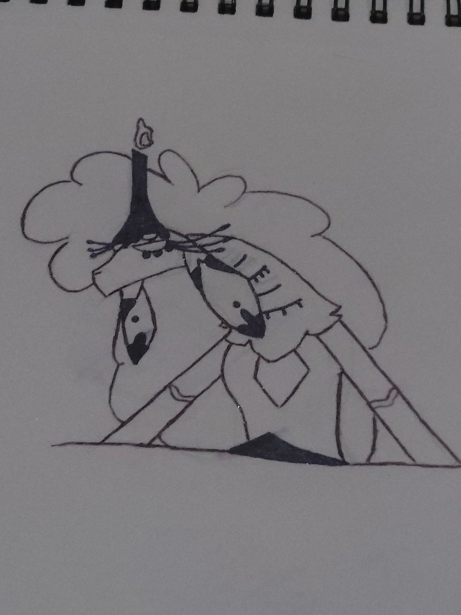 I drew belphegor from Helluva Boss so... yeah