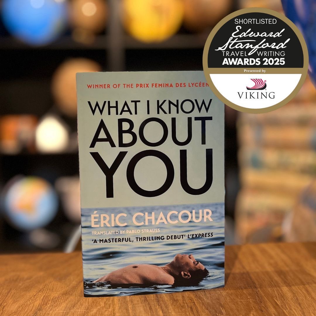 SHORTLISTED for the 2025 Viking Fiction with a Sense of Place Award, ‘What I Know About You’
by Eric Chacour translated by Pablo Strauss, Gallic Books <a href="/GallicBooks/">Gallic Books</a> 
Set in: 1980s Cairo &amp; Montreal
stanfords.co.uk/what-i-know-ab…