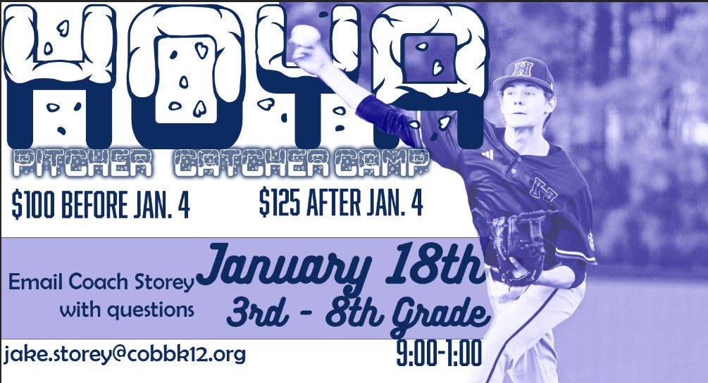 H⚾️YA BASEBALL (@hoya_baseball) on Twitter photo These cold temperatures is a good reminder that you need to get signed up for Hoya Baseball pitcher/catcher camp
harrisonbaseball.org/summer--winter… These cold temperatures is a good reminder that you need to get signed up for Hoya Baseball pitcher/catcher camp
harrisonbaseball.org/summer--winter…