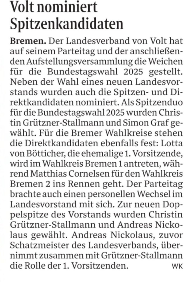 VoltBremen's tweet photo. Nach dem Bundesparteitag und der Aufstellung Versammlung von Volt Bremen geht der Wahlkampf los. Wir sind sehr gut aufgestellt. #Bremen #Bremerhaven 
Bild: WeserKurier https://t.co/18rN2jMBw0