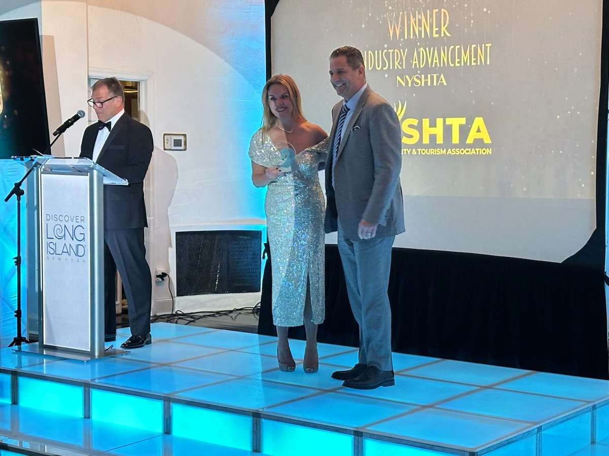 NYSHTA (@thenyshta) on Twitter photo NYSHTA received <a href="/DiscoverLINY/">Discover Long Island</a>'s Industry Advancement Award at their Tourism Awards Gala last night in Oakdale, NY! This award recognizes initiatives that highlight tourism as an economic driver and help develop the next generation of talent in the industry. NYSHTA received <a href="/DiscoverLINY/">Discover Long Island</a>'s Industry Advancement Award at their Tourism Awards Gala last night in Oakdale, NY! This award recognizes initiatives that highlight tourism as an economic driver and help develop the next generation of talent in the industry.