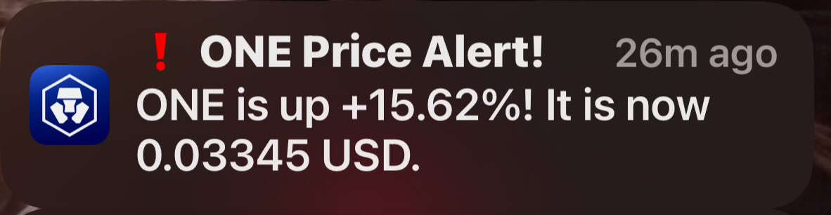 Up we go. 🌕

#Harmonyone