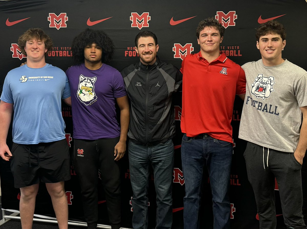 Congrats to these four amazing young men for signing their letter of intent today with fantastic university and programs. I’m so proud of their work ethic determination and will to make their dreams and goals come true. This is just the beginning. I will always be in your  corner