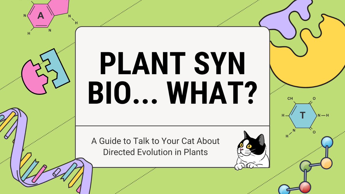 Proud of my last science communication presentation looks like. How to talk to your cat about directed evolution in plants!