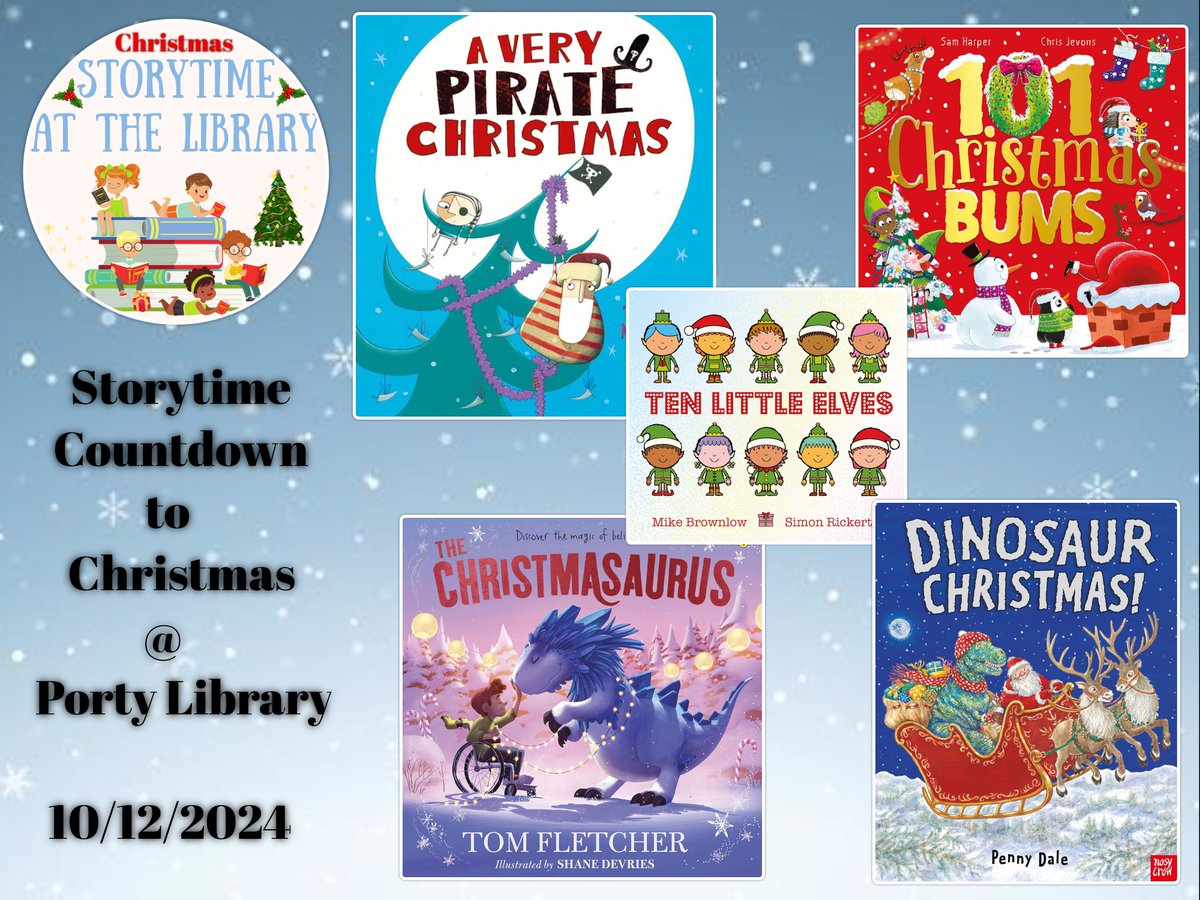 We open up the next door on our advent calendar of #Storytime chaos this afternoon with some funny festive tales of Dinos, Pirates, Elves and BUMS!

So if you've got #Christmas spirit and you like any of these things, join Ian at 4pm and get in on the storytelling fun!! ❤🎄