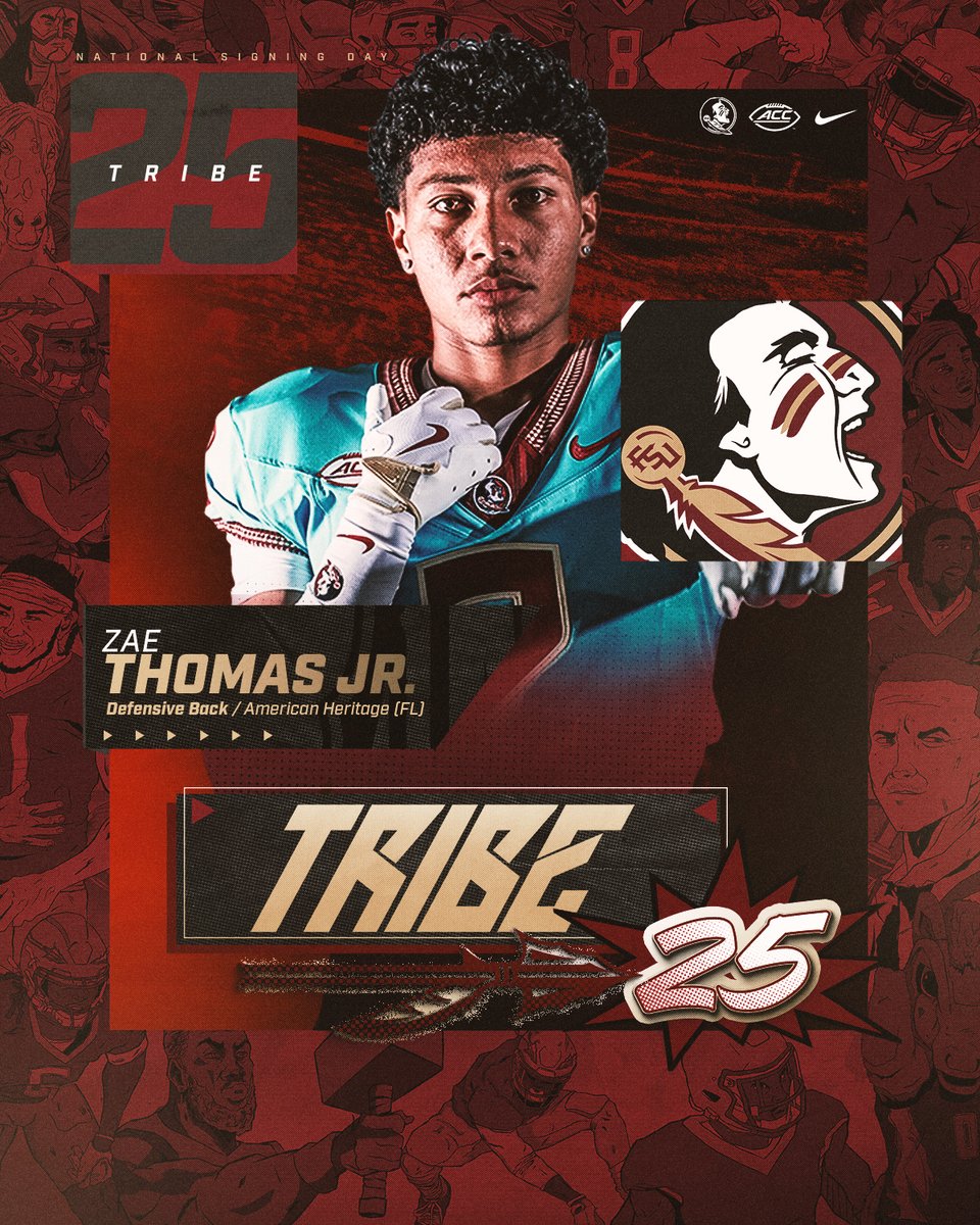 FSUFootball's tweet photo. Another elite South Florida defensive back has joined #Tribe25 - welcome to the #NoleFamily, @zaethomas11!

https://t.co/zdh624RvLN https://t.co/80QdXNCnsk