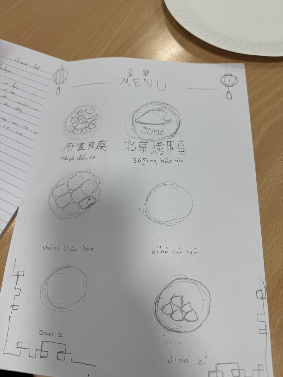 Pupils in Miss Duffy’s Mandarin class ordered food from around China from their very own Chinese menus, and interacted with Miss Cui, our waitress for today! Great customers and great table service here at DYW Mandarin 😆🥢 <a href="/linggow_/">Maestra Duffy 👩‍🏫 / Linguist fae Glasgow</a>