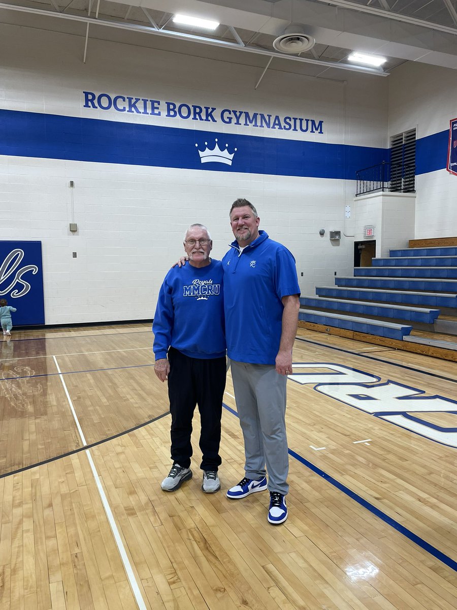 Lot of memories in this gym!!  What a special night!  What a honor to have his name on that wall!  Legend!