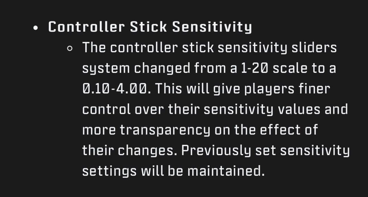 Flxnked's tweet photo. If anyone needs help finding their new sens here are the conversions to make it easier on you #Bo6 https://t.co/w7ziQi84or