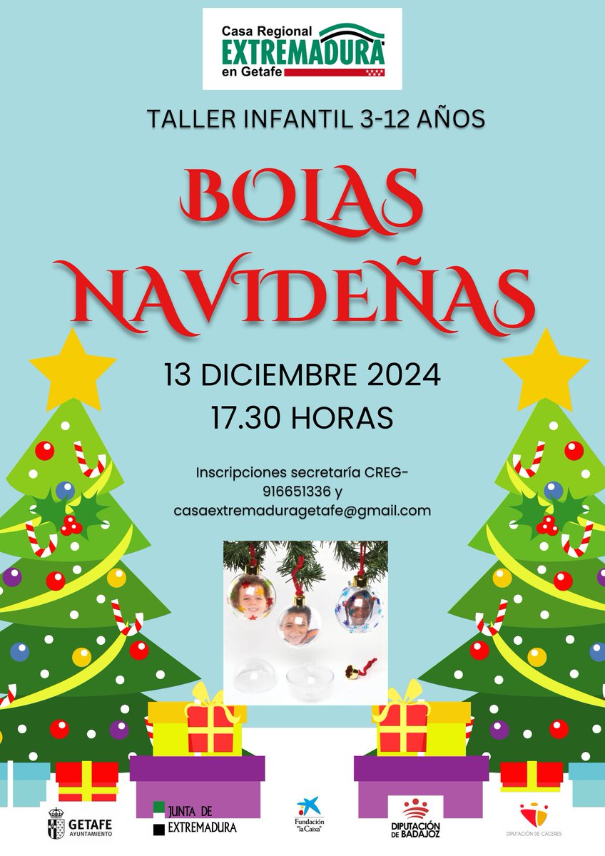 TALLER INFANTIL DECORACIÓN NAVIDEÑA "BOLAS DE NAVIDAD"