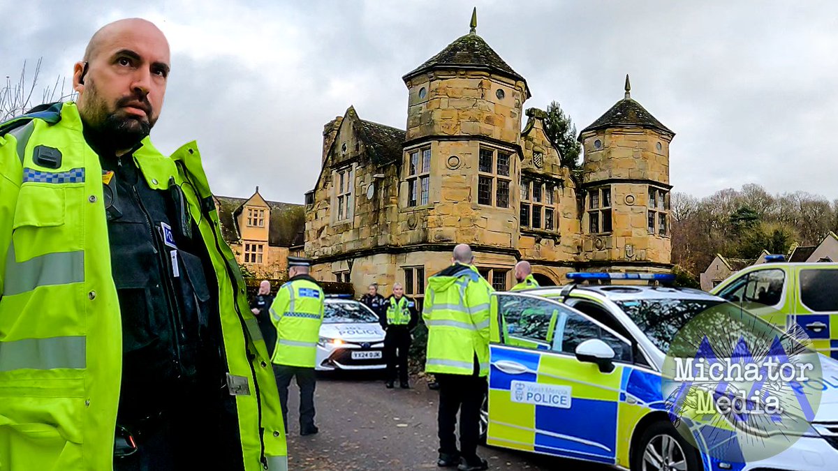 MitchMedia01's tweet image. "WE NEED BACKUP!" Huge Police presence at migrant castle