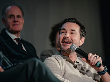 PaulEnglishhack's tweet photo. Delighted to host the launch of series two of The Rig at Edinburgh's @Everymancinema today for @primevideouk. Adventures under the sea, in Leith.

Interview panel featured cast @martin_compston @emilyhampshire, Iain Glen, @RochendaSandall  and Owen Teale. 

Wrap up, it's cold. #TheRig