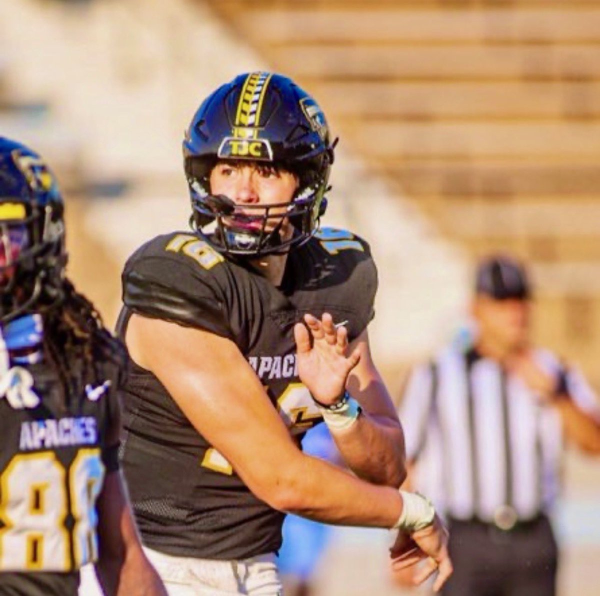 Nathan Greek (@nathangreek) on Twitter photo Nathan Greek
6’5” 232 QB #16
Redshirt Freshman
Undefeated as starting QB for TJC
Looking for a new home for January
3 Years of eligibility left
<a href="/TJCFOOTBALL/">Tyler JC</a> <a href="/BradyDavis10/">Brady Davis</a> <a href="/CoachJacobsonTJ/">Coach Tanner Jacobson</a> <a href="/Coach_Donohoe/">Jacob Donohoe</a> <a href="/CoachTLouis/">Terrence Louis</a> <a href="/StevenGreek1/">Steven Greek</a> <a href="/TrustMyEyesO/">⭕️FFERTUNITY</a> <a href="/RivalsPortal/">NCAA Transfer Portal</a> <a href="/ESPNCFB/">ESPN College Football</a> Nathan Greek
6’5” 232 QB #16
Redshirt Freshman
Undefeated as starting QB for TJC
Looking for a new home for January
3 Years of eligibility left
<a href="/TJCFOOTBALL/">Tyler JC</a> <a href="/BradyDavis10/">Brady Davis</a> <a href="/CoachJacobsonTJ/">Coach Tanner Jacobson</a> <a href="/Coach_Donohoe/">Jacob Donohoe</a> <a href="/CoachTLouis/">Terrence Louis</a> <a href="/StevenGreek1/">Steven Greek</a> <a href="/TrustMyEyesO/">⭕️FFERTUNITY</a> <a href="/RivalsPortal/">NCAA Transfer Portal</a> <a href="/ESPNCFB/">ESPN College Football</a>