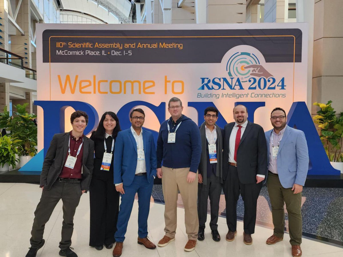 Atefe Pooyan (@atefepooyan) on Twitter photo Grateful to be a <a href="/MCMC_RadRes/">MCMC Diagnostic Radiology Residency Program</a> with such amazing co-residents who inspire and support me. Big thanks to Dr Justin Mackey for creating this incredible environment. #RSNA24 #Mercy_Catholic_Radiology
<a href="/vaibhavgulati27/">Vaibhav Gulati</a> <a href="/moawad_w/">Ahmed W. Moawad</a> <a href="/RadioJaber/">Basem Jaber</a> <a href="/FikaduWorede/">Fikadu_Worede_MD</a> Grateful to be a <a href="/MCMC_RadRes/">MCMC Diagnostic Radiology Residency Program</a> with such amazing co-residents who inspire and support me. Big thanks to Dr Justin Mackey for creating this incredible environment. #RSNA24 #Mercy_Catholic_Radiology
<a href="/vaibhavgulati27/">Vaibhav Gulati</a> <a href="/moawad_w/">Ahmed W. Moawad</a> <a href="/RadioJaber/">Basem Jaber</a> <a href="/FikaduWorede/">Fikadu_Worede_MD</a>