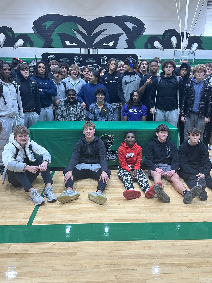 Happy National Signing Day ✍️ 

<a href="/DerbyPanther/">Derby Panther</a> trio of Da’Saahn Brame, Martel Jackson, Milan Colvin putting pen to paper for NLIs

<a href="/milan_colvin/">milan colvin</a> ➡️ <a href="/EMUFB/">Eastern Michigan Football</a> 
<a href="/MartelJackson2/">Martel Jackson</a> ➡️ <a href="/KStateFB/">K-State Football</a> 
<a href="/dasaahn/">DaSaahn Brame</a> ➡️ <a href="/Vol_Football/">Tennessee Football</a>