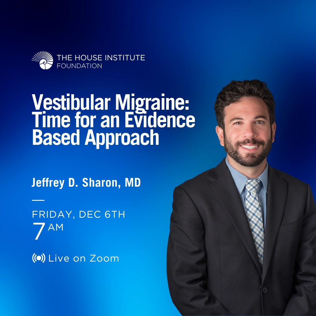 Join Dr. Jeffrey D. Sharon for an informative lecture on Vestibular Migraine: Time for an Evidence Based Approach. 

Live on Zoom, Friday, December 6th at 7 AM PST. Click the link in bio to join!

See you then!