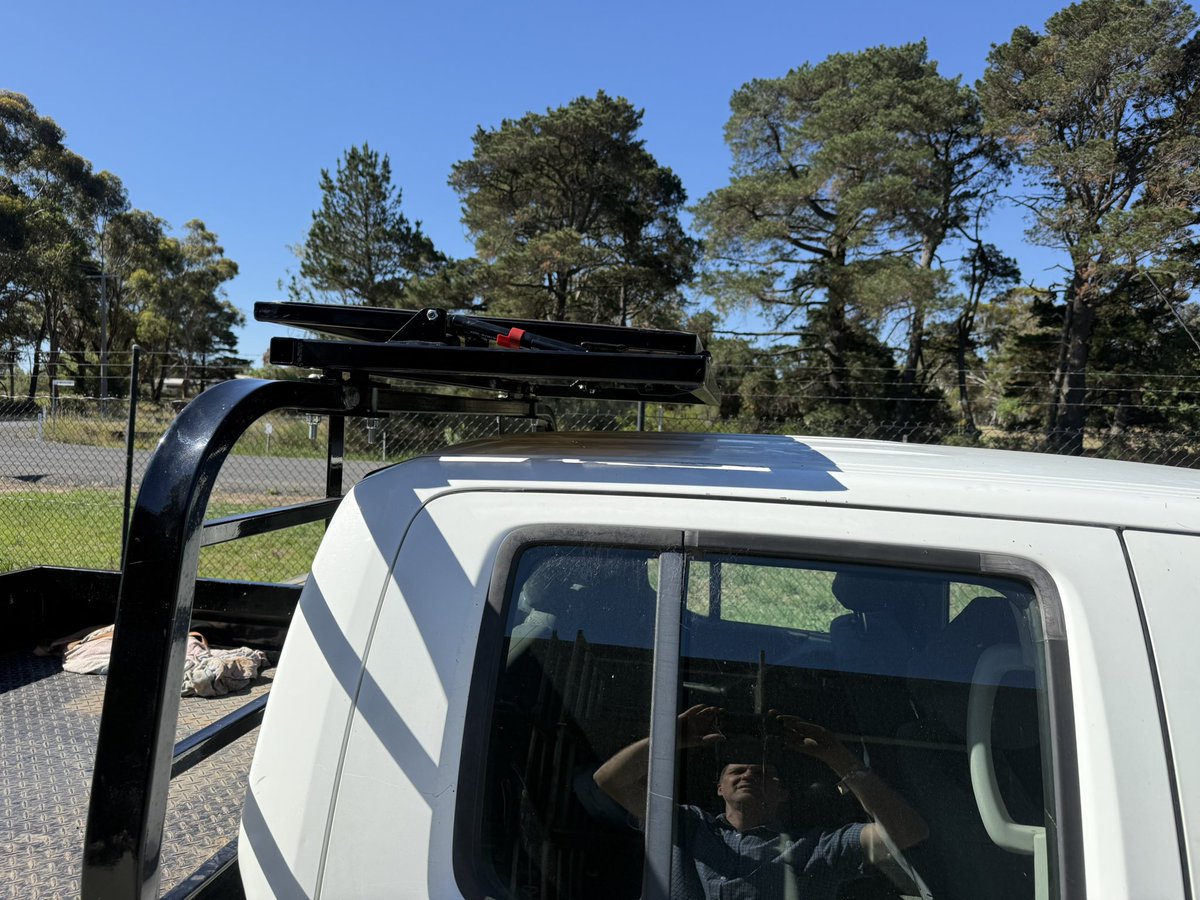 Finally got around to making an over cab oversize sign mounted off the headboard.  Has been commonly requested.