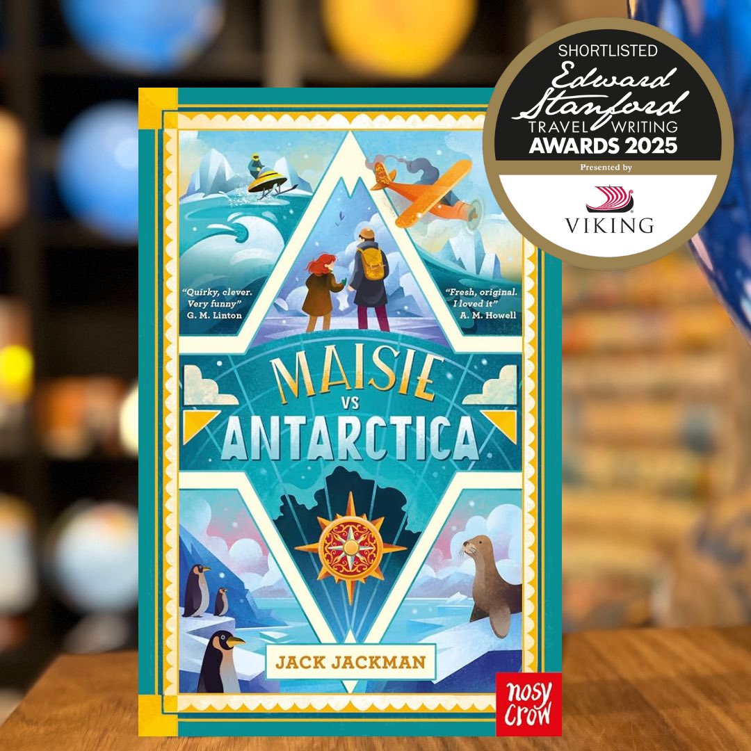 SHORTLISTED for the 2025 Children’s Travel Book of the Year, Maisie vs Antarctica
by Jack Jackman <a href="/jackjackman_/">Jack Jackman</a> <a href="/NosyCrow/">Nosy Crow</a> 
Instagram: @nosycrow]
stanfords.co.uk/maisie-vs-anta…