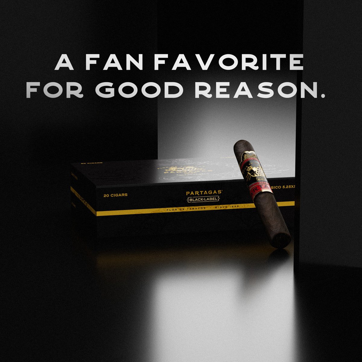 partagas's tweet photo. Partagas Black Label. Perfection wrapped in a Connecticut Havana Seed leaf. Have you tried Black Label yet?
#YNadaMas #PartagasCigars #Tobacco #PartagasBlackLabel #PremiumCigars https://t.co/08LDKk9hVv