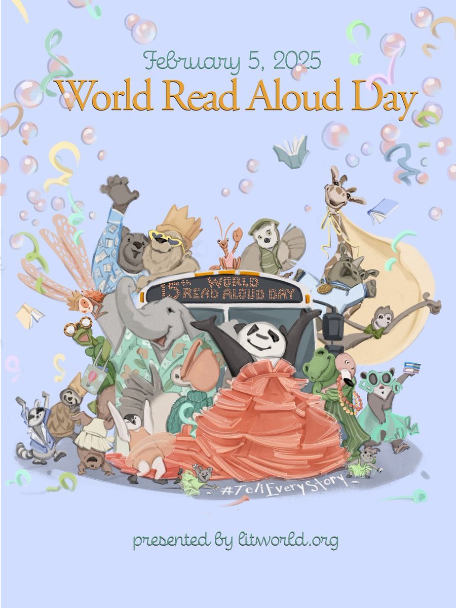 Teachers/Librarians, Wed., Feb. 5 is World Read Aloud Day! You can book a free 15 min classroom reading and Q&amp;A with me or hundreds of other published authors. 

Sign up with me here: tinyurl.com/2daphh24

Find a list of other available authors here: tinyurl.com/3pumysz8