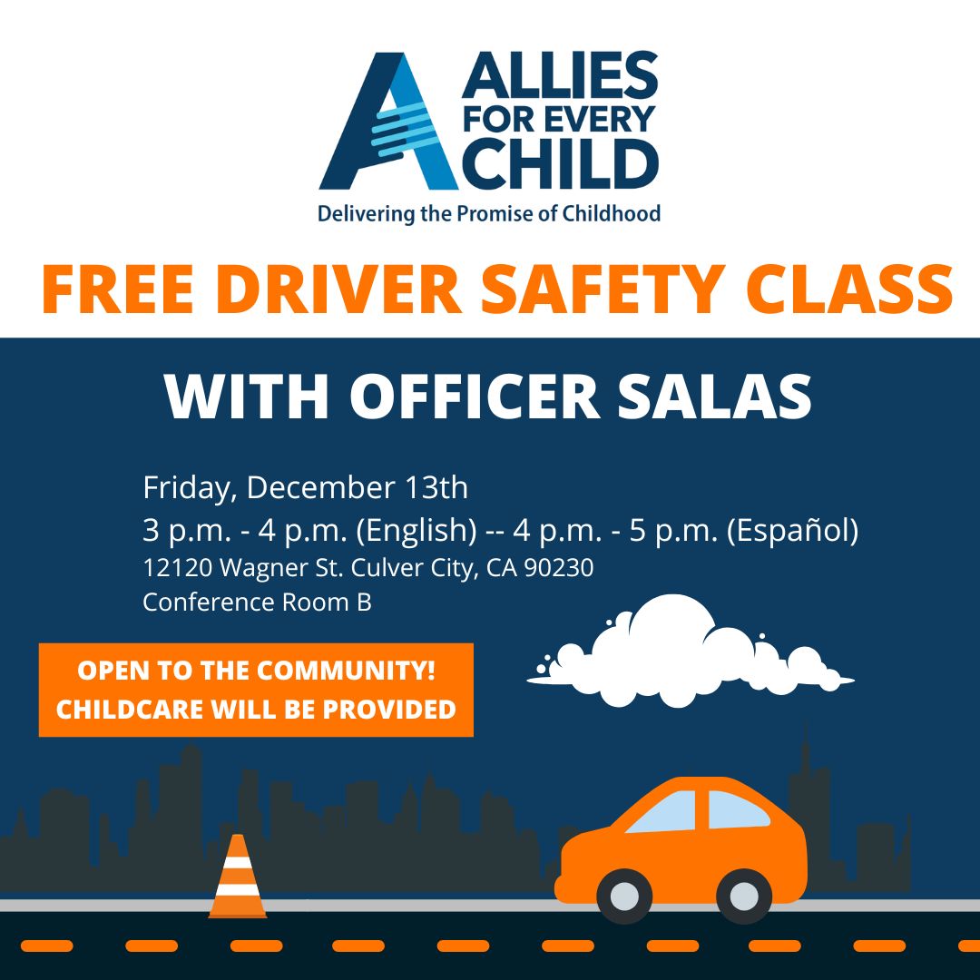 AlliesInLA's tweet image. Join us on Friday, December 13th for a free driver safety class. 

#safedriving #driversafety #freeclass #communityclass