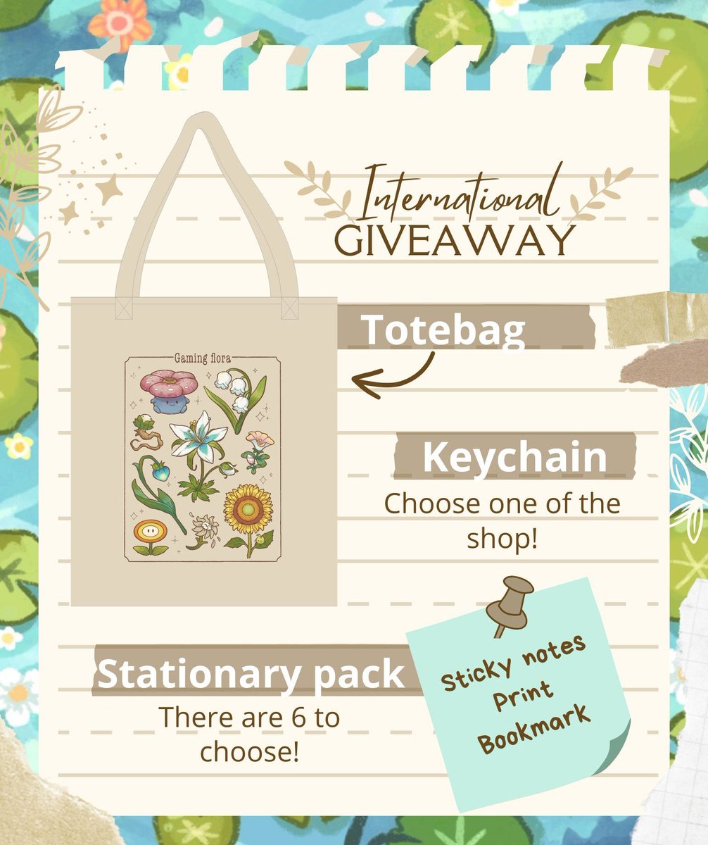 KurainVillager's tweet photo. ✨INTERNATIONAL GIVEAWAY✨

¿Quieres una tote bag + un llavero a elegir de la tiendita + un pack de papelería como los de la derecha?☺️

🌱 Sígueme👤
🌱 RT este tweet🔄
🌱 Comenta el pack que te gustaría de los 6💬

Acaba el 6 dic🎉 Suerte!🍀🤍 https://t.co/zFGufsES91